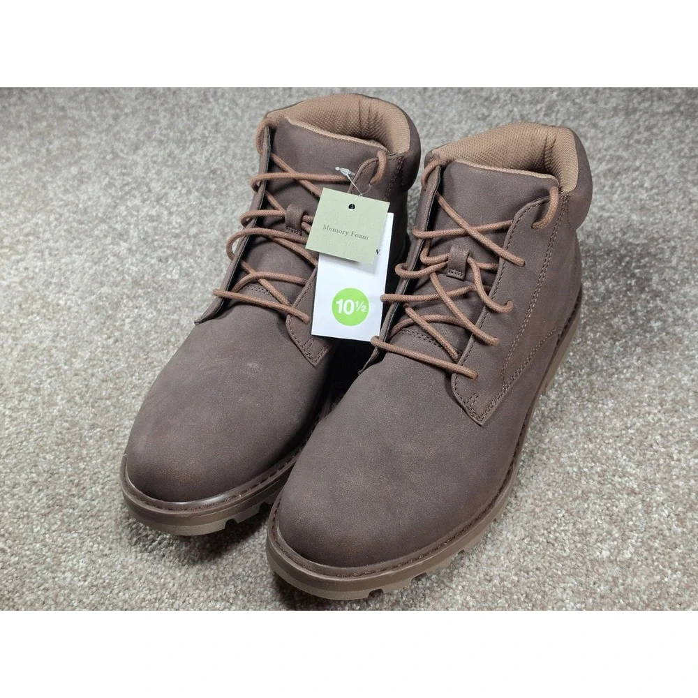 Goodfellow & Co Maynard Mens Brown Memory Foam Chukka Boots 10.5 New